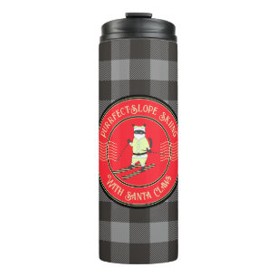 Purrfect-Slope Skiing with Santa Claws Thermal Tumbler
