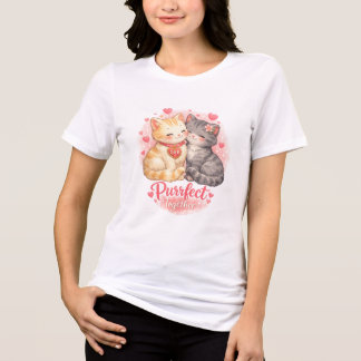 Purrfect Together Cute Cats Shirt – Romantic Cat C