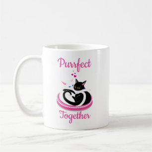 Purrfect Together Cute Cats Valentine Coffee Mug