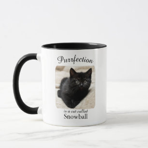 Purrfection  Is a Cat Personalised Mug