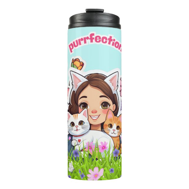 Purrfection Is Cats in Your Arms Thermal Tumbler (Front)
