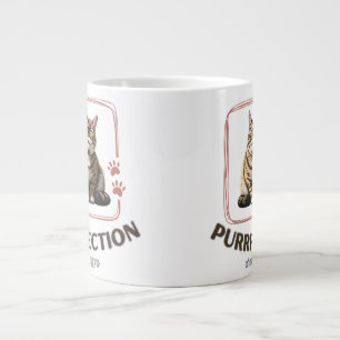 Purrfection Since 1970 Large Coffee Mug