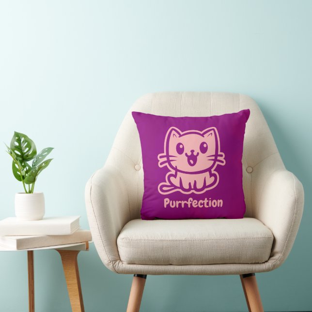 Purrfection, Very Cute Anime Cat Cushion (Chair)