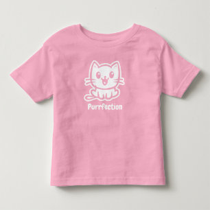 Purrfection, Very Cute Anime Cat Toddler T-Shirt