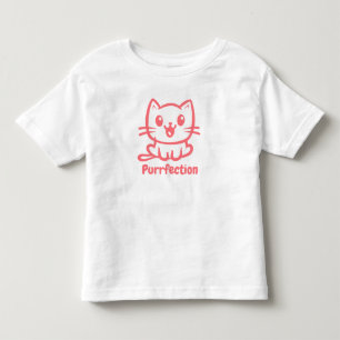 Purrfection, Very Cute Anime Cat Toddler T-Shirt