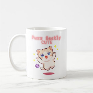 Purrfectly Cute Jumping Cat Mug