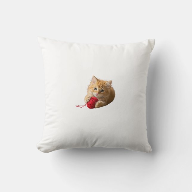 Purrfectly Cute Tee Cushion (Front)
