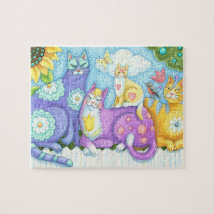 PURRFECTLY FELINE FRIENDS, CAT PUZZLE