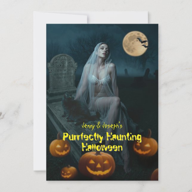 Purrfectly Haunting Halloween Card (Front)