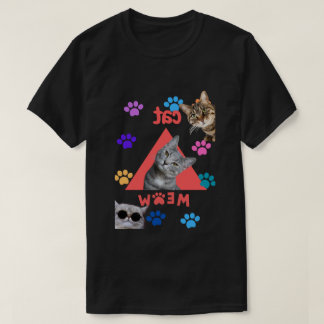 Purrfectly Playful: A Colourful Cat Design T-Shirt