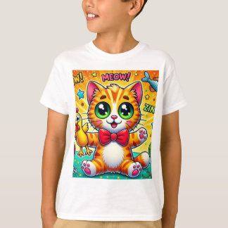 “Purrfectly Playful Cat Tee” T-Shirt