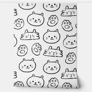 Purrfectly Playful Wallpaper