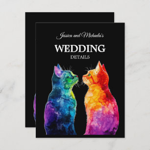 🌈  Purrfectly Yours: Purrfectly with QR code Enclosure Card