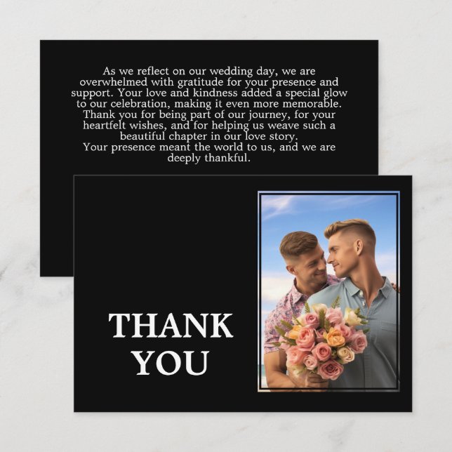 🌈  Purrfectly Yours: Rainbow Love Thank You Card (Front/Back)