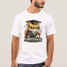 Purrfessor Cat Teacher Graduation Design