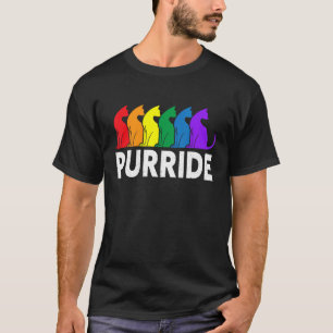 Purride Cat Lover Pride Month Gay Rights Rainbow C T-Shirt