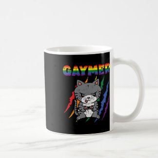 Purride Cat Video Game Gamer Lgbtq Rainbow Flag Ga Coffee Mug