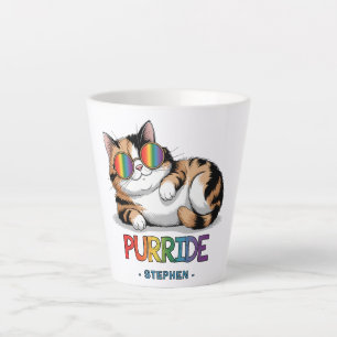 Purride - Cool Cat Pride LGBTQ Latte Mug