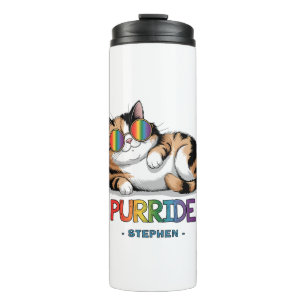 Purride - Cool Cat Pride LGBTQ Thermal Tumbler