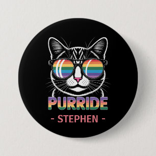 Purride – Cute Cat Pride LGBTQ 7.5 Cm Round Badge