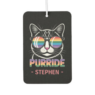 Purride – Cute Cat Pride LGBTQ Car Air Freshener