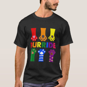 Purride Funny Cat Lovers LGBT Pride  T-Shirt