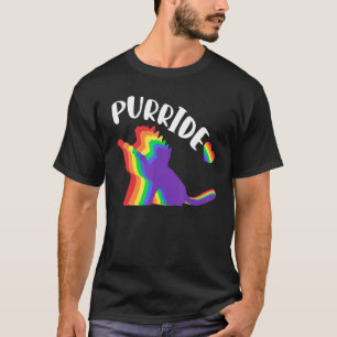 Purride Gay Pride Ca Pride Ca Cat Lgbtq T-Shirt