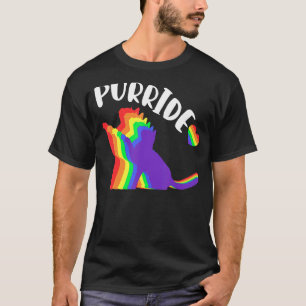 Purride Gay Pride Cat Pride Cat Cat Lgbtq 3 T-Shirt
