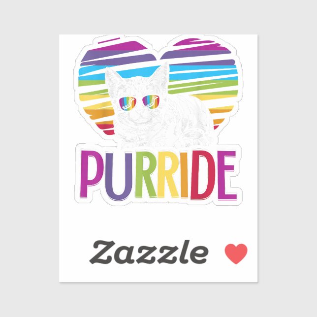 Purride LGBT Gay Pride Cat LGBTQ Pride Month 2019  (Sheet)