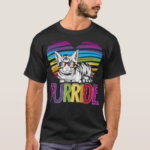Purride LGBT Gay Pride Cat LGBTQ Pride Month 2019  T-Shirt