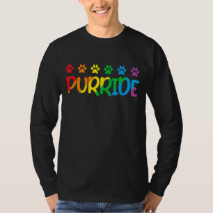 Purride Pug Dog Pride Rainbow Lgbt Month T-Shirt