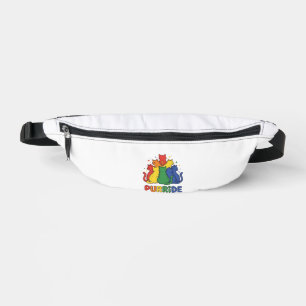 Purride Rainbow Cat Vintage Vector Design_1 Bum Bags