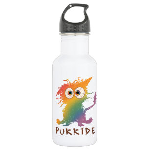 Purride – Rainbow Cat with Messy Fur LGBTQ 532 Ml Water Bottle