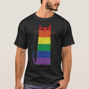Purride Shirt LGBT Funny Gay Pride Cat Saying Grap