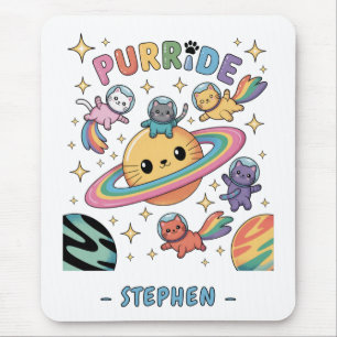 Purride Space Cats – Kawaii Astronaut Cats Mouse Mat