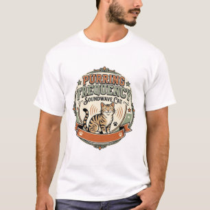 Purring Frequency Soundwave Cat Purring Frequency T-Shirt