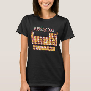 Purriodic Table Cute Cat Periodic Table Pun Men Wo T-Shirt