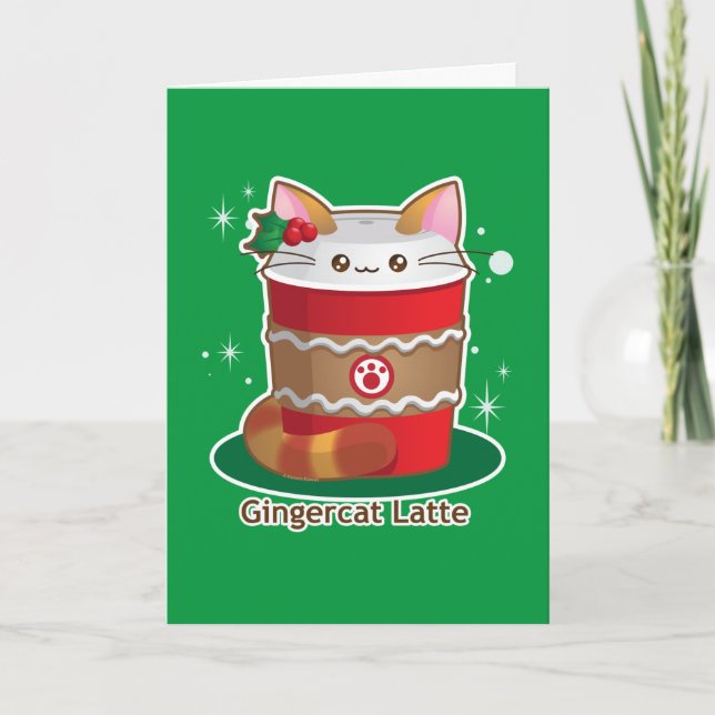 Purrista Pawfee: Cute Holiday Ginger Cat Coffee (Front)