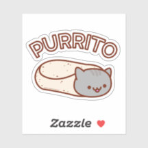PURRITO Cat Burrito Sticker