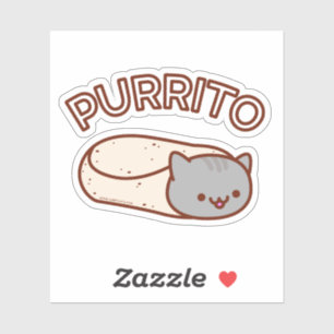 PURRITO Cat Burrito Sticker
