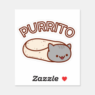 PURRITO Cat Burrito Sticker