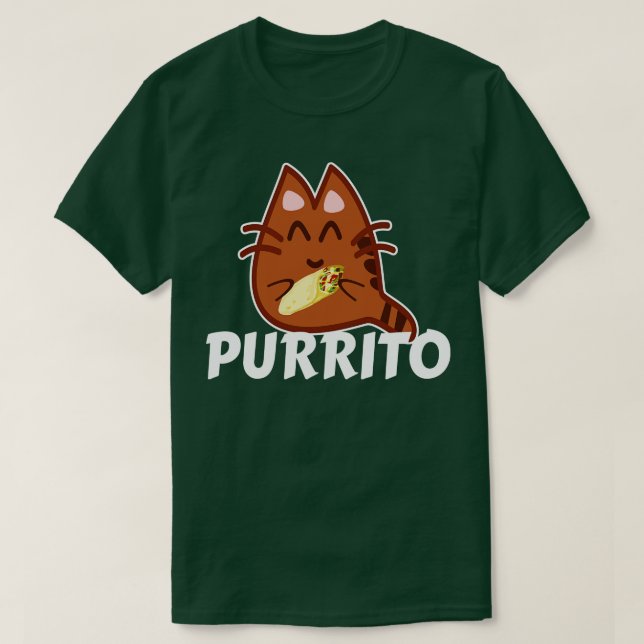 Purrito Cat Burrito T-Shirt (Design Front)