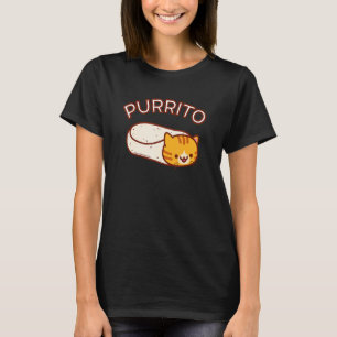 Purrito The Cat Burrito  Orange Tabby T-Shirt