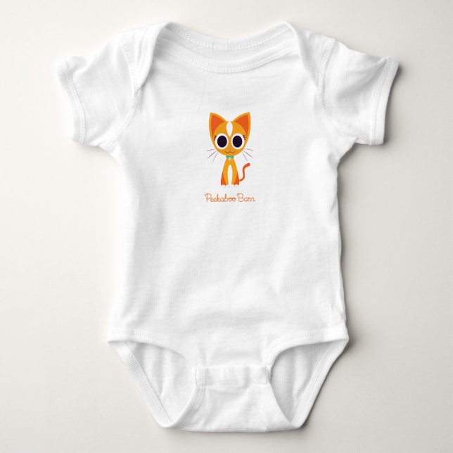 Purrl the Cat Baby Bodysuit (Front)