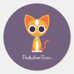 Purrl the Cat Classic Round Sticker