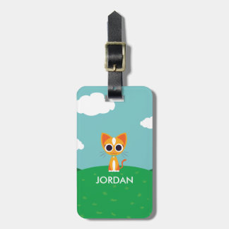 Purrl the Cat Luggage Tag