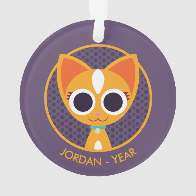 Purrl the Cat Ornament (Back)