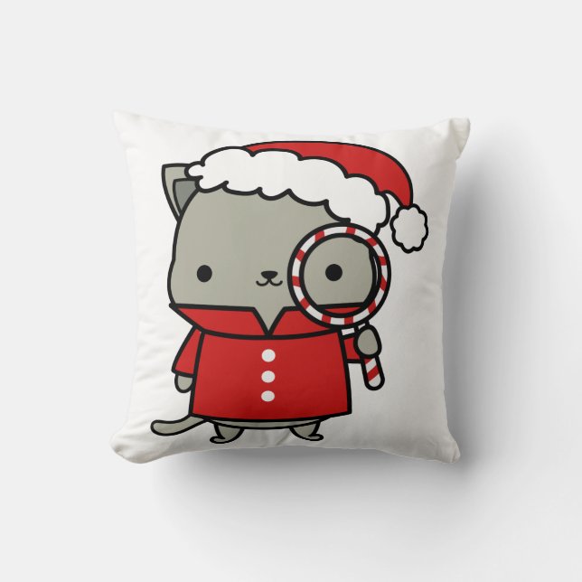 Purrlock Claus & MoriarTEA Cushion (Front)