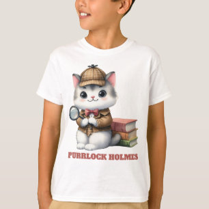 Purrlock Holmes Kitten Detective T-Shirt