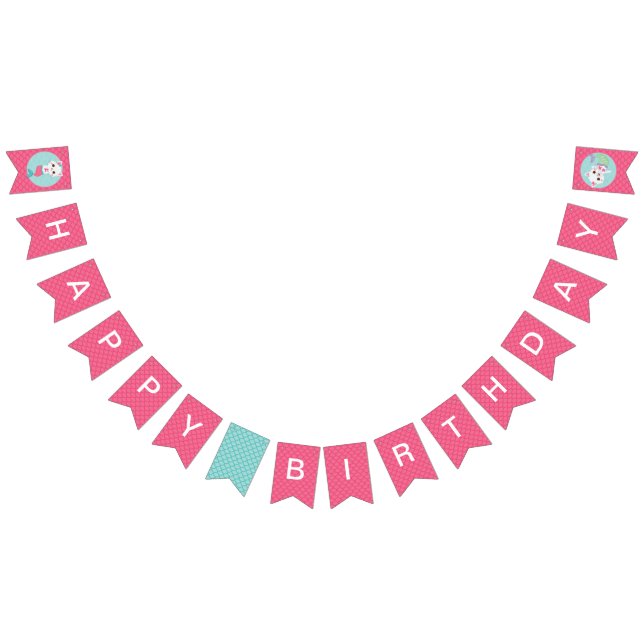PurrMaid Mermaid Kitty Birthday Bunting (All)